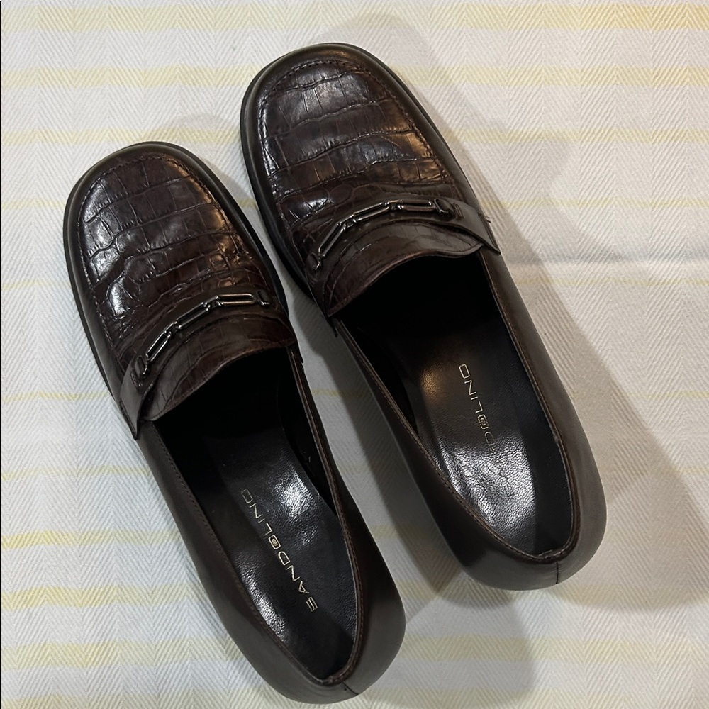 Bandolino JAMRY Chocolate Brown Loafers, size 7M, EUC